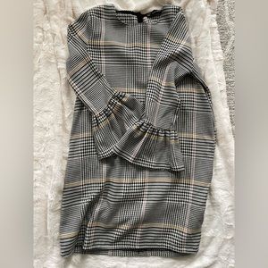 Zara Houndstooth Mini Dress